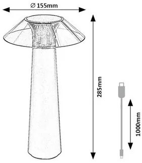 Rabalux ASSEN LED vonkajšia dekoratívna lampa 77062