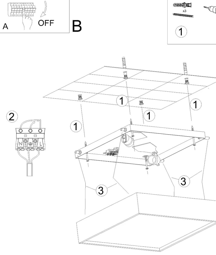 Nástenné svietidlo Helios, 1x biele keramické tienidlo