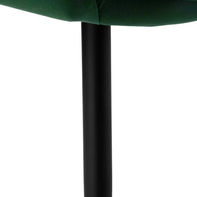 Jedálenská stolička NEVADA zamatová, tmavozelená