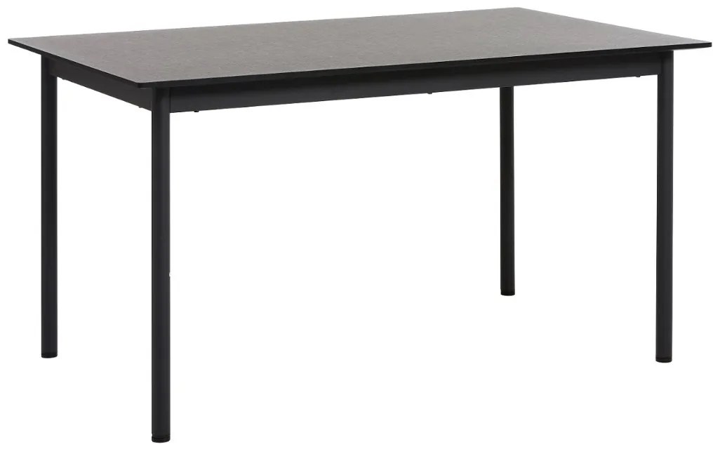 Dizajnový jedálenský stôl Lakshmana 140 cm čierny