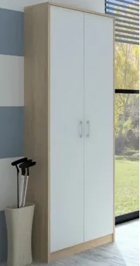 Šatníková skriňa Vincent, dub sonoma/biela%