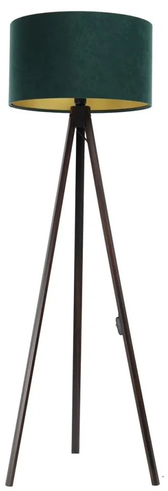 BPS Koncept Stojacia lampa STANDART 1xE27/60W/230V zelená/wenge BS0494