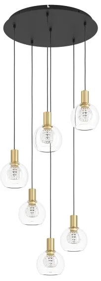 Eglo 390279 -LED Stmievateľný luster na lanku TERQUE 6xLED/5,4W/230V 3000K pr.54cm