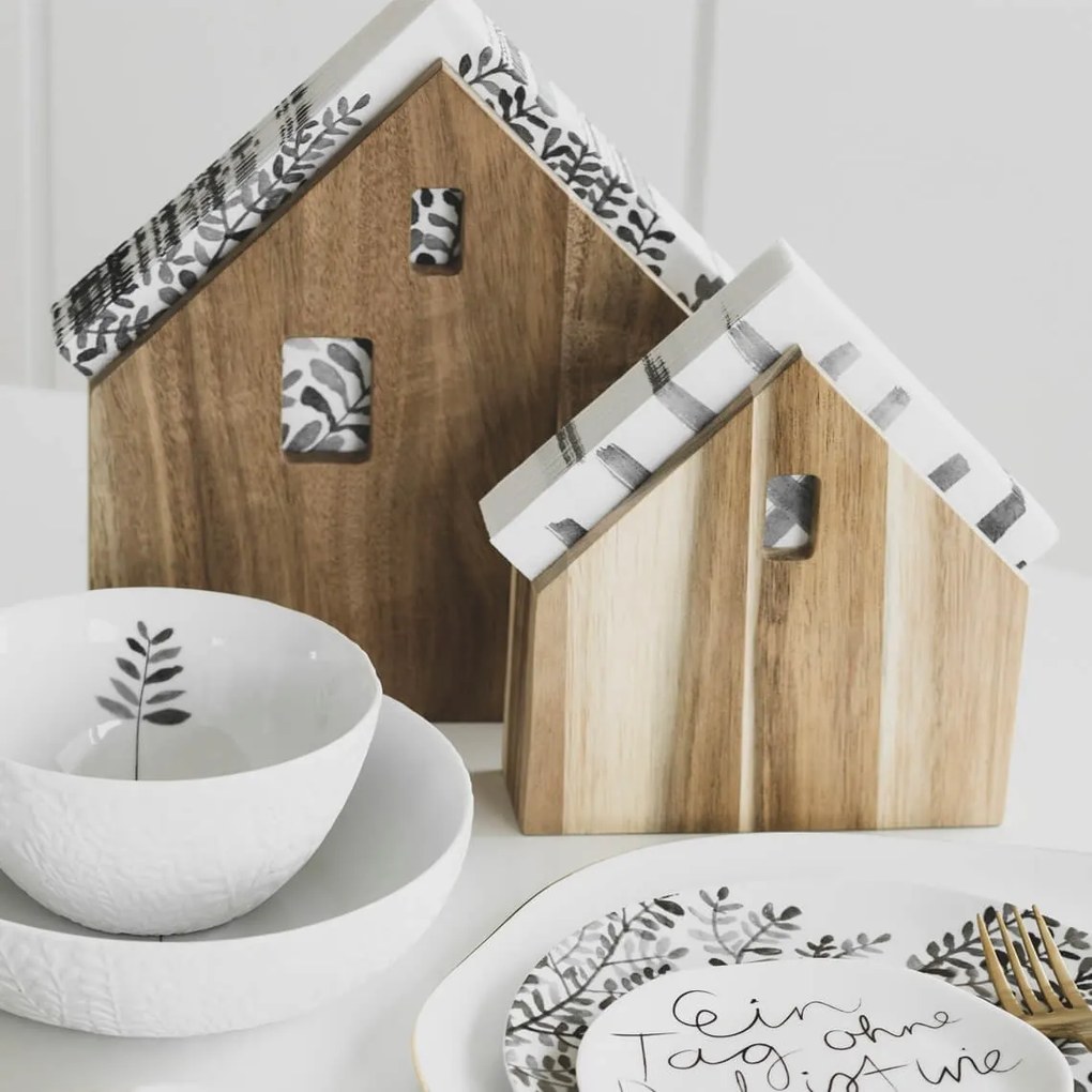 räder Drevený stojanček na servítky House Small