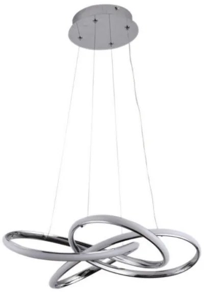 LED Stmievateľný luster na lanku LED/65W/230V 3000-6500K šedá + diaľkové ovládanie