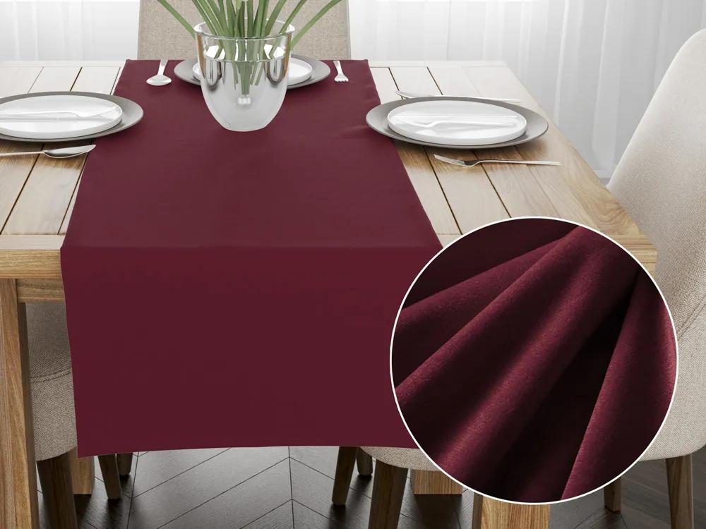 Biante Zamatový behúň na stôl Velvet Prémium SVP-010 Tmavo vínový 35x160 cm
