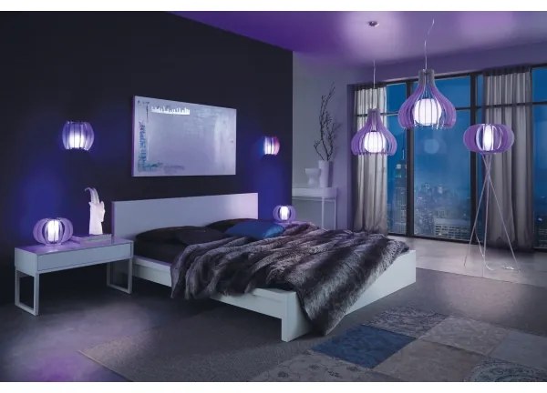 Eglo 96211 - Závesný luster na lanku TINDORI 1xE27/60W/230V pr. 50 cm biely