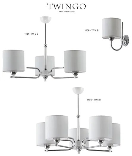 Jupiter 1404 - TW 3 B - Luster na tyči TWINGO 3xE27/60W/230V