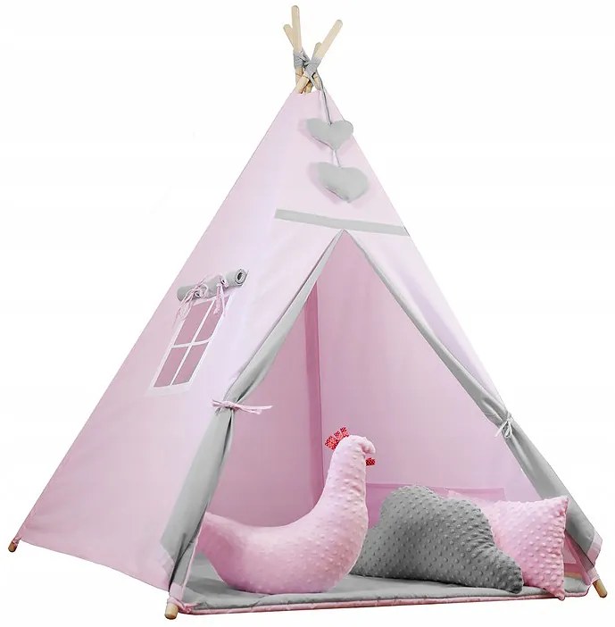 Vulpi Teepee pre deti Wing Minky + vankúše Farba: pierka