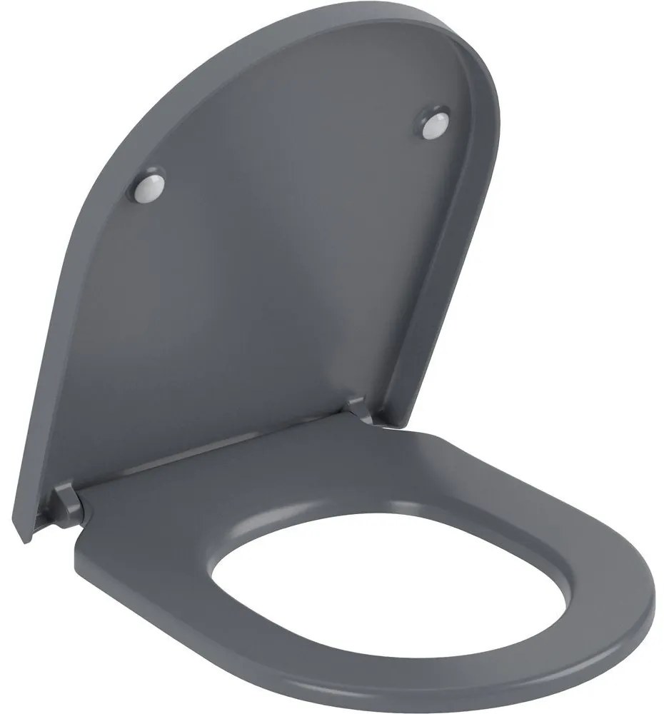 VILLEROY &amp; BOCH Subway 3.0 WC sedátko s poklopom, s funkciou QuickRelease a Softclosing, Graphite, 8M42S1i4