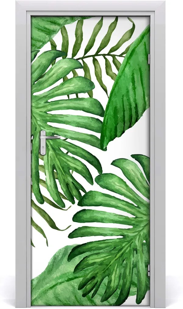Samolepící fototapeta na dveře Tropické listí