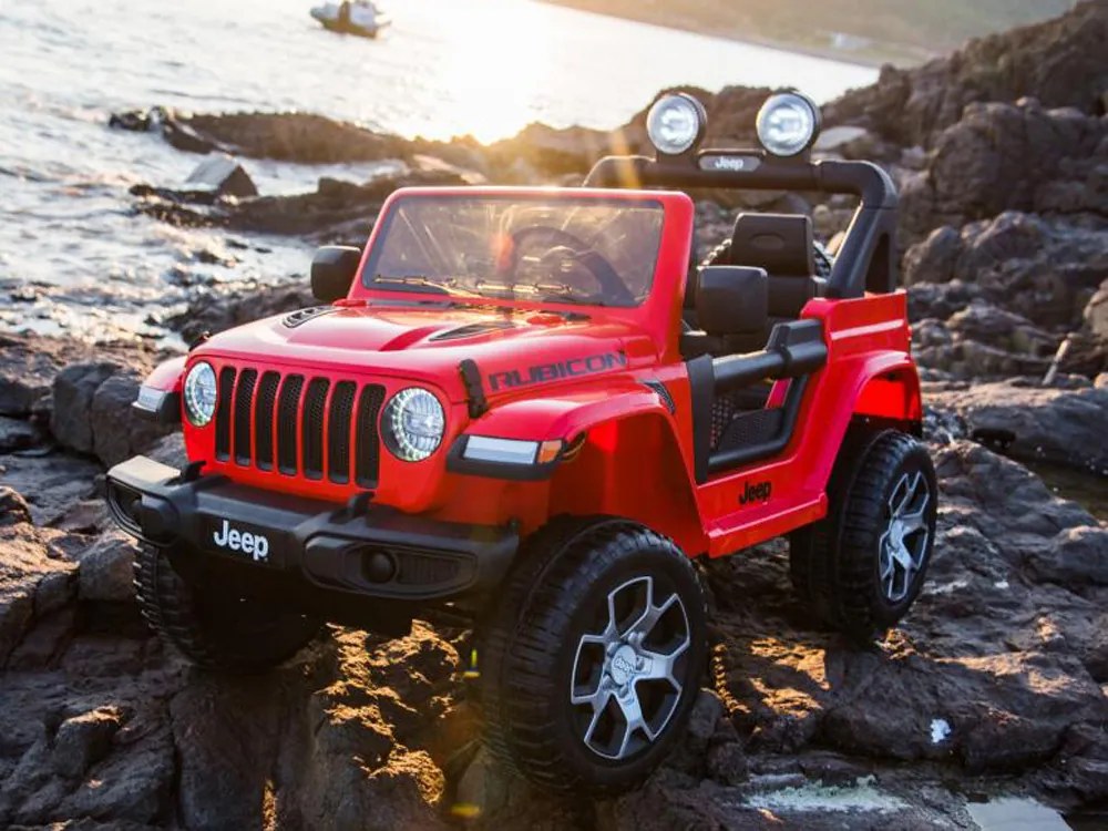 JOKOMISIADA Autíčko na batériu Jeep Wrangler Rubicon PA0223 CZ červený
