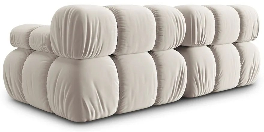 Béžová zamatová pohovka 188 cm Bellis – Micadoni