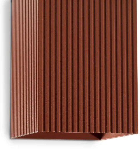 FARO 40568 - Nástenné svietidlo SOLE 2xGU10/8W/230V tehlová vrúbkovaná hranatý