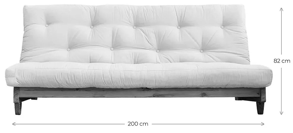 Variabilná pohovka Fresh Clear lacquered/Natural 82 × 200 × 100 cm
