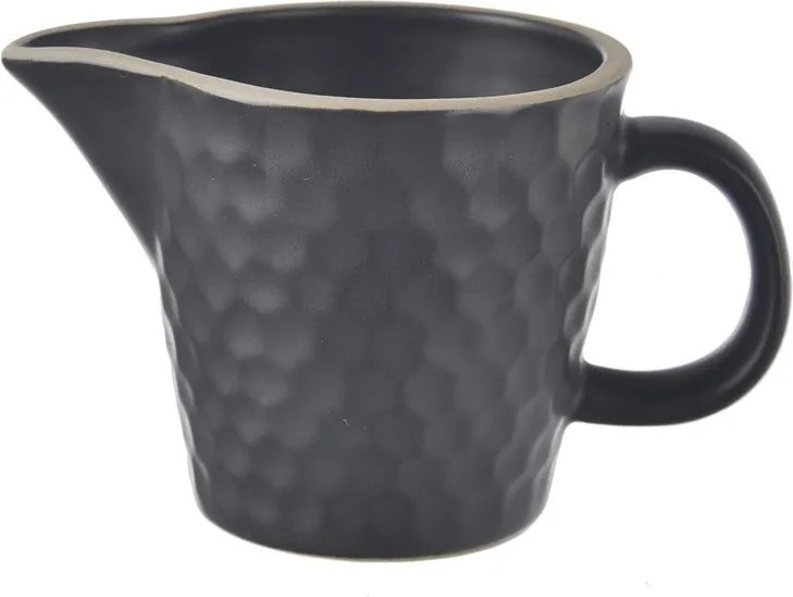 Čierna keramická kanvička na mlieko 100 ml Tea Time – Orion