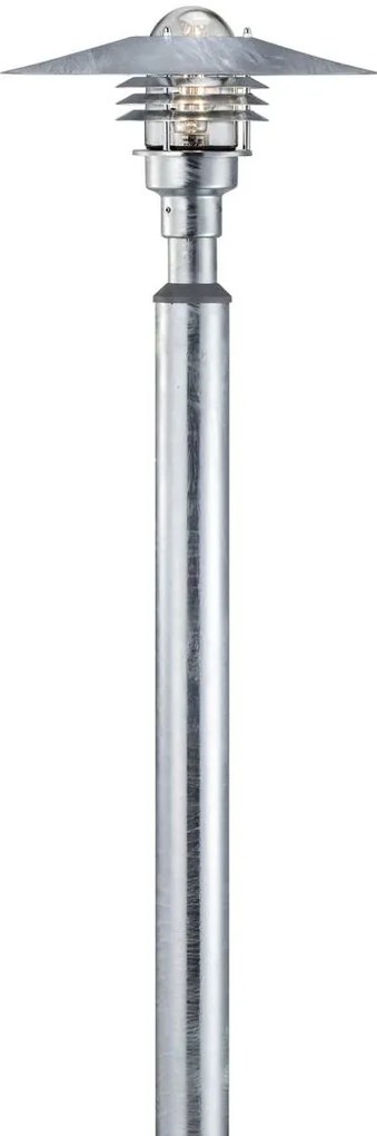 Nordlux Pozinkovaný záhradný stĺpik Vejers 2m pre žiarovku E27 200cm 25168031