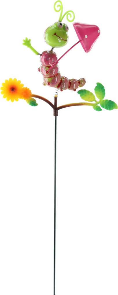 DEKORÁCIA NA VRCH Kvetináča / do záhrady – Húsenica 15 cm / 50 cm *5351