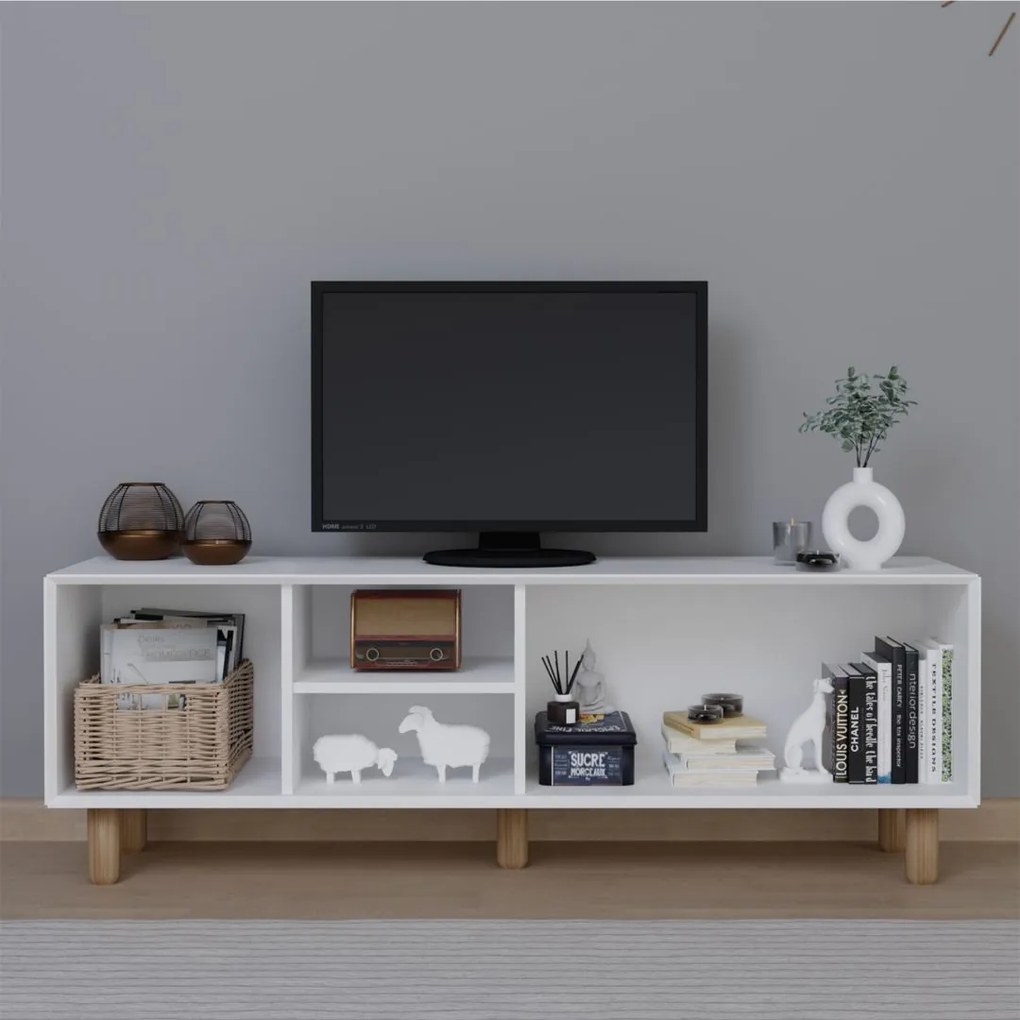 TV stolík/skrinka Bohsody T (biela). Akcia -18%. Vlastná spoľahlivá doprava až k Vám domov. 1127710