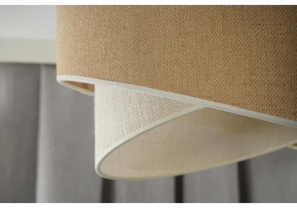 Duolla - Prisadený luster YUTE CELLO 1xE27/15W/230V pr. 45 cm hnedá/šedá