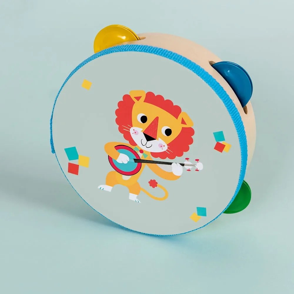 Hudobná hračka Tambourine Animal Band – Rex London