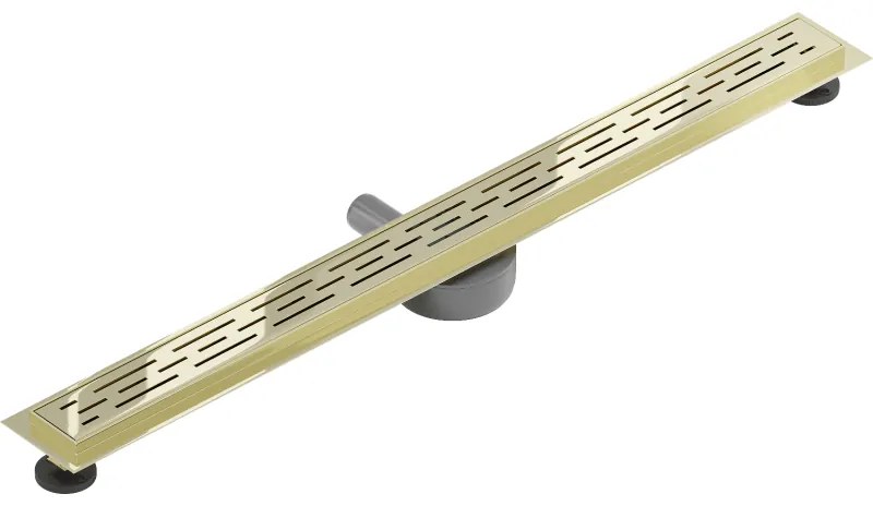 Mexen Flat 360°, nerezový sprchový žľab vzor M01 80 cm, zlatá lesklá, 1520080-40