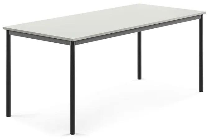 Stôl BORÅS, 1800x800x720 mm, laminát - šedá, antracit