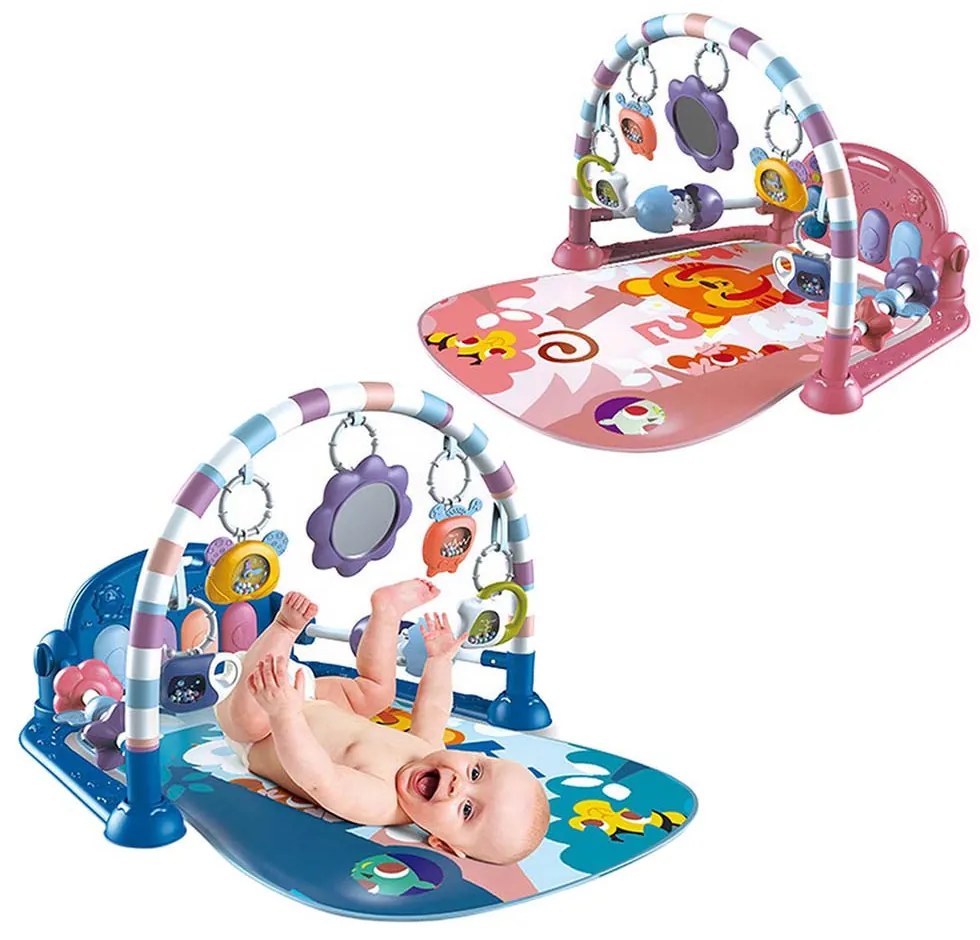 Hracia podložka klavír- rôzne typy, modrá