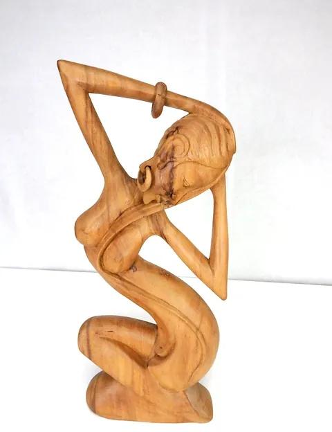 Soška Zmyselná žena, exotické drevo, ručná práca, 40 cm