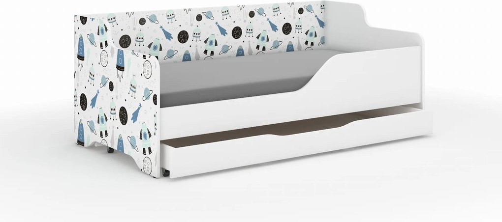 Wooden Toys Detská posteľ LILU 160x80 KOSMOS – komplet
