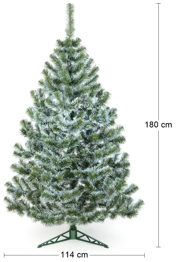 Vianočný stromček Christee 10 180 cm - zelená / biela