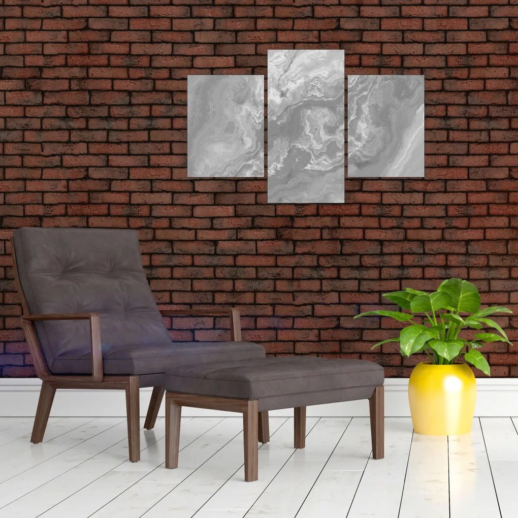 Obraz - Mramor v čiernobielej (90x60 cm)