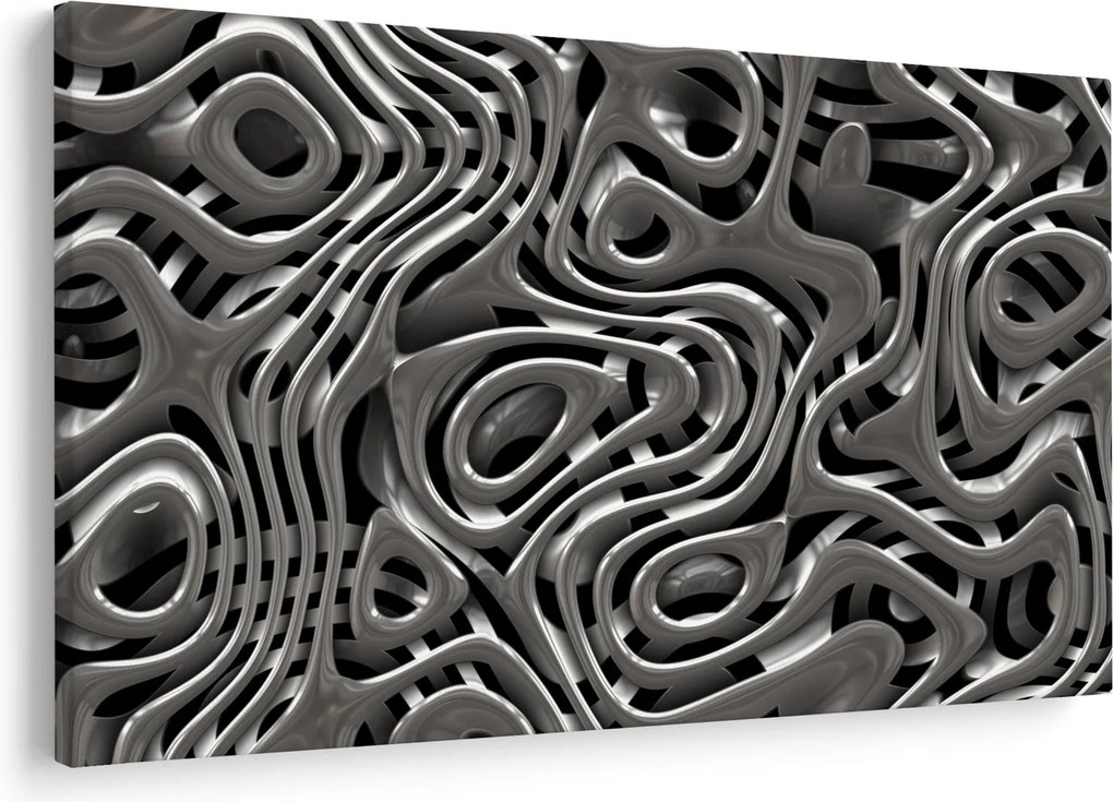 Obraz - Metalická abystrakcia (90x60 cm)