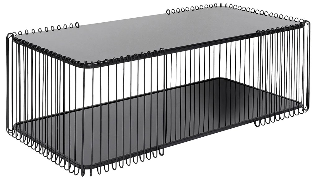 Wire Double konferenčný stolík čierny 120 cm