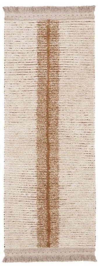 Bavlnený behúň v béžovo-tehlovej farbe 80x230 cm Duetto Toffee – Lorena Canals