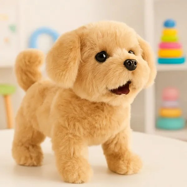 Plyšový psík na batérie Golden Retriever