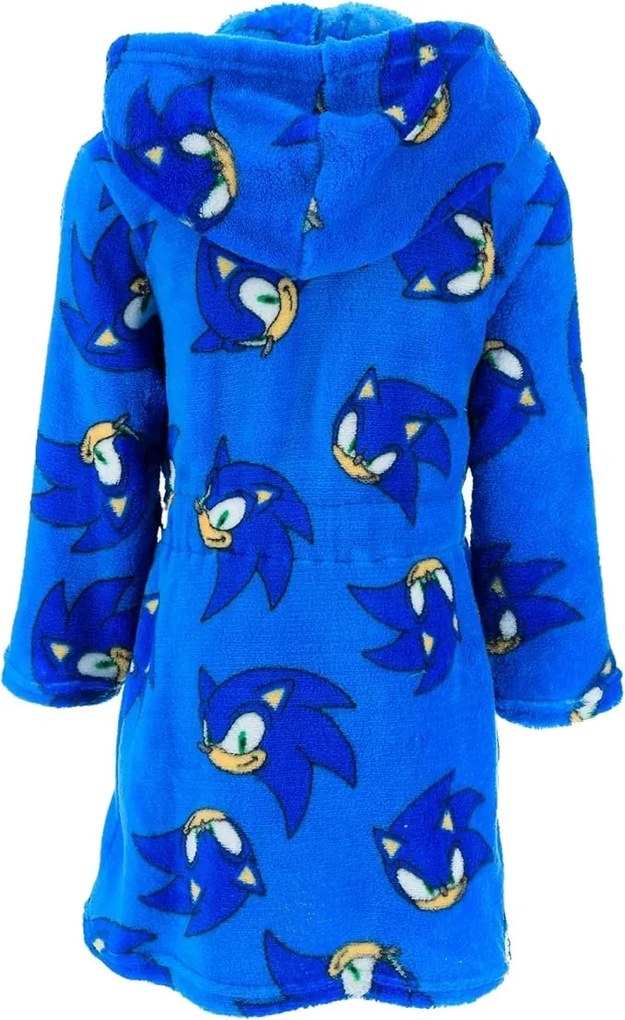 Chlapčenský župan s kapucňou Ježko Sonic, EU 98 Modrá