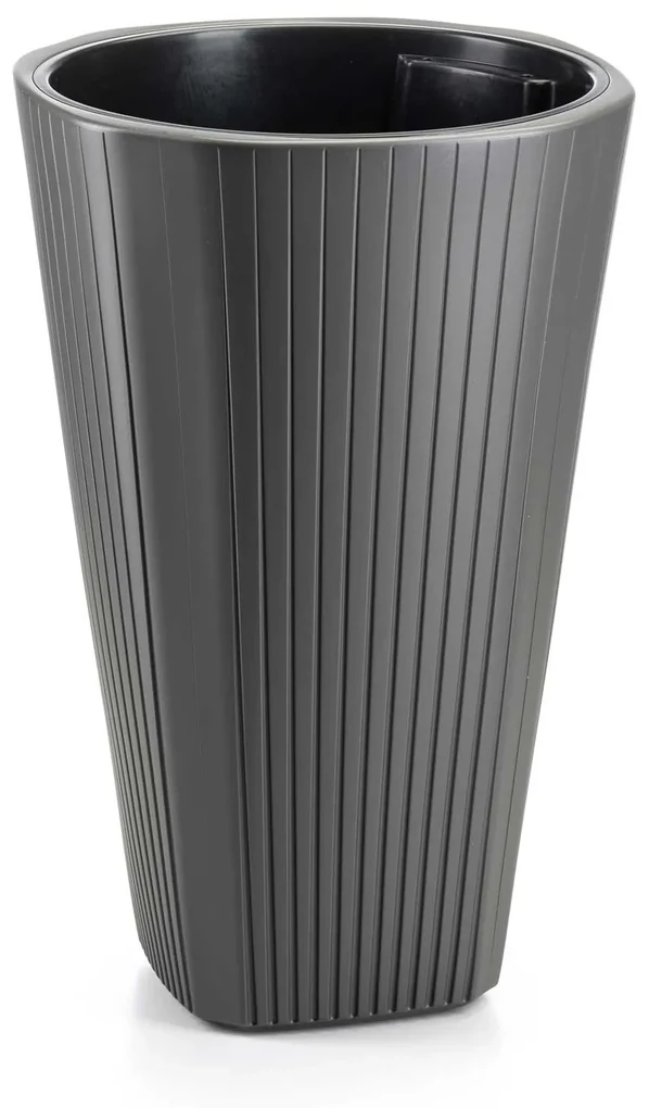 PLASTOVÝ KVETINÁČ MORA 39X61 CM ANTRACITOVÁ