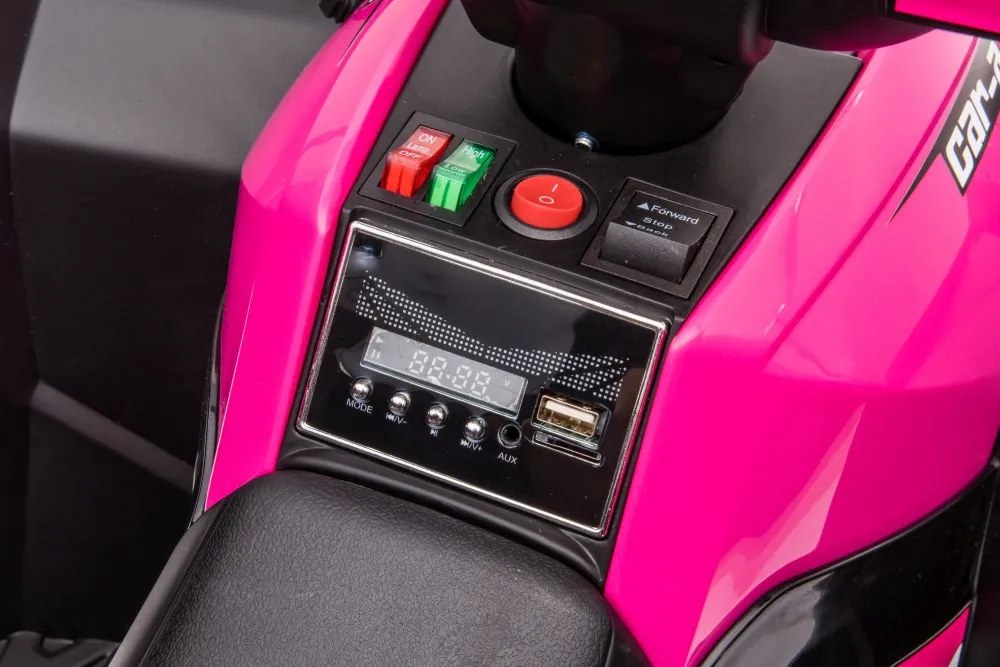 LEAN CARS HL568 Ružový dobíjací štvorkolka