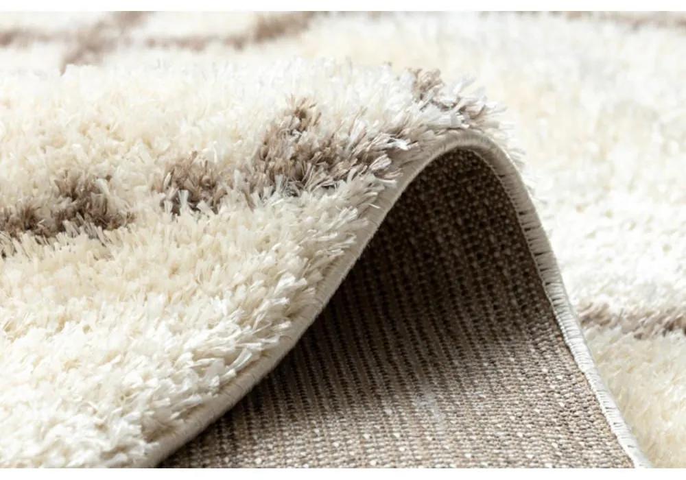 Kusový koberec shaggy Flan krémový 160x220cm