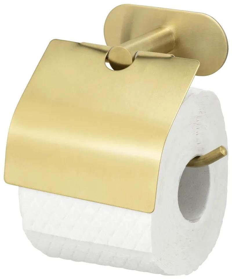 Samodržiaci držiak na toaletný papier z nerezovej ocele Orea Gold – Wenko