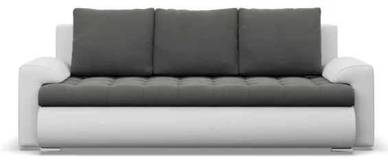 Trojmiestna rozkladacia sedačka FORESTA tmavosivá / biela