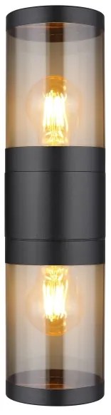 Globo 32014-2BS - Vonkajšie nástenné svietidlo XELOO 2xE27/60W/230V IP44