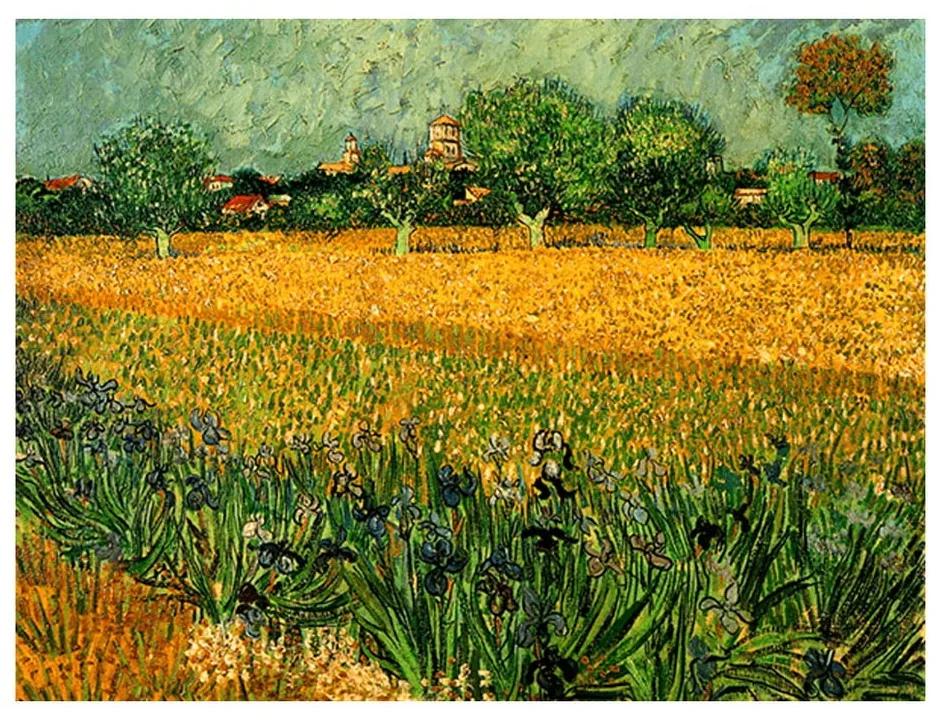Reprodukcia obrazu Vincenta van Gogha - View of arles with irisos in the foreground, 40 × 30 cm