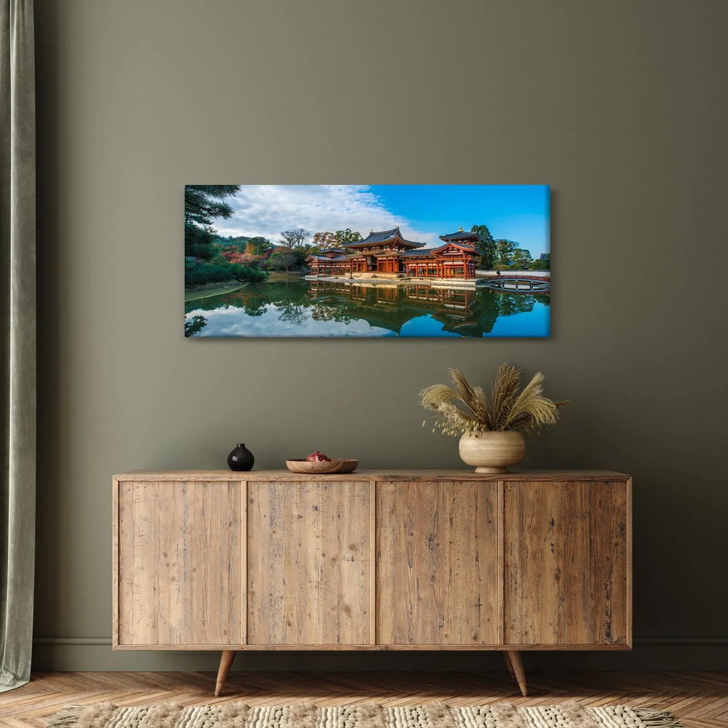 Obraz - Chrám Byodo-in, Japonsko (120x50 cm)