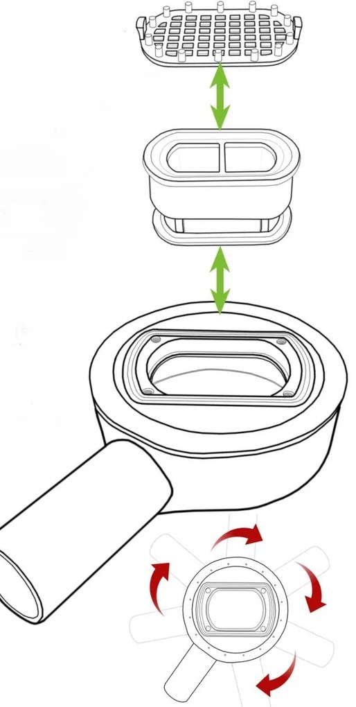 Odtokový sprchovací žľab NEO 2v1 PRO 2