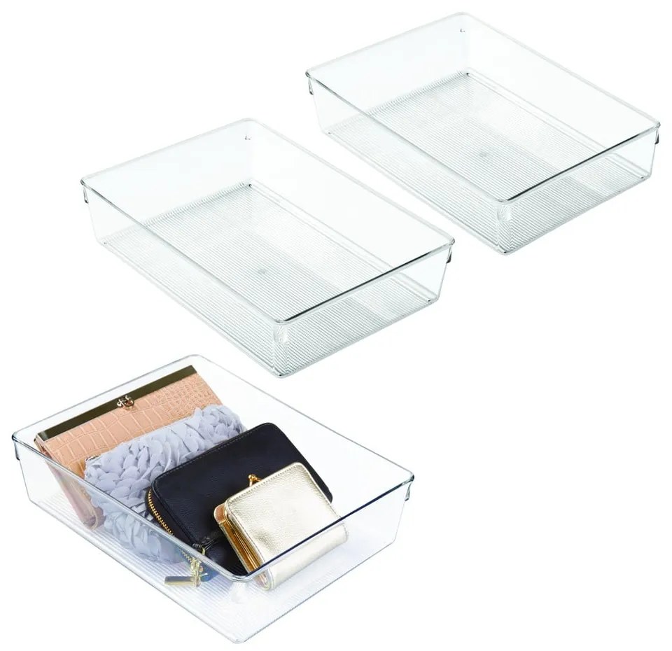 Priehľadný organizér iDesign Linus, 23 x 30,5 cm