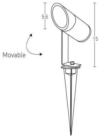 Zambelis E152 - LED Vonkajšia lampa LED/7W/230V IP65 antracit