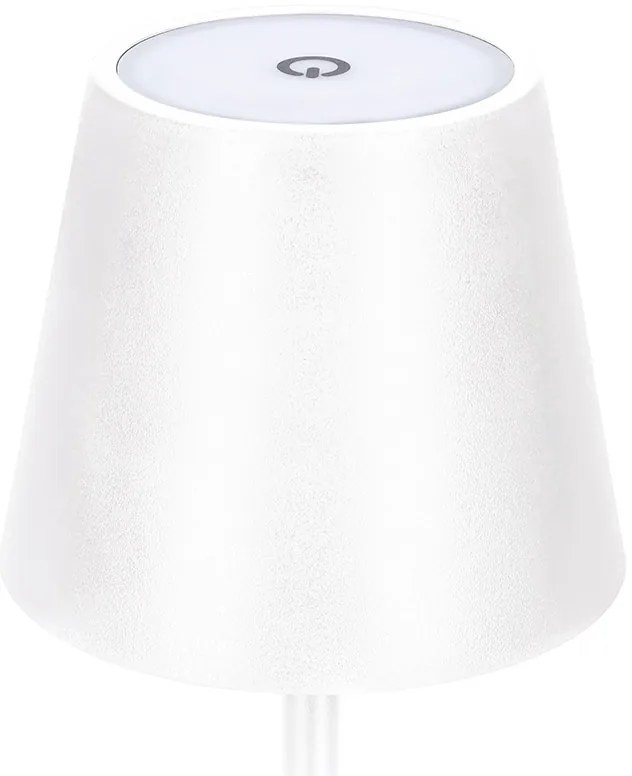 SOLIGHT LED nabíjacia lampička Lucca, 120lm, zmena CCT, stmievanie, biela