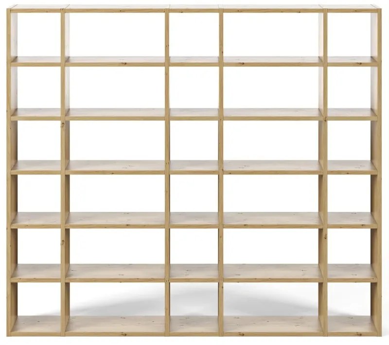 Svetlohnedá knižnica TemaHome Pombal, šírka 255 cm